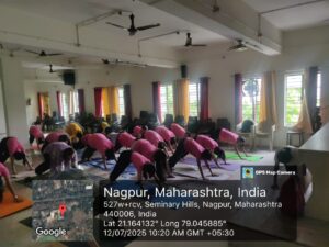 3 days yoga session for first year students