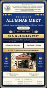 The Grand Alumnae Meet
16 & 17 Jan 2027
RSVP Link