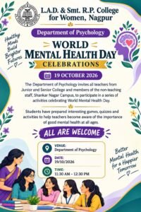 World Mental Health Day
19th Oct 2026
