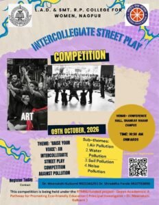 Intercollegiate Street Play Competition
9th Oct 2026